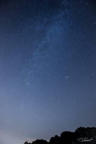Landschaftsfoto mit Sternenhimmel