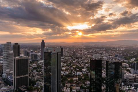 Sonnenuntergang auf dem Maintower