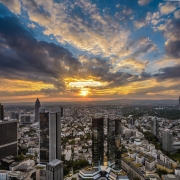 Sonnenuntergang auf dem Maintower