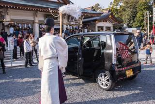 Setsubun Car blessing 2