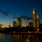 Frankfurt Skyline Sonnenuntergang