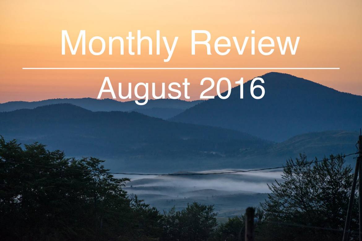 Monthly Review August 2016 Montenegro sunset